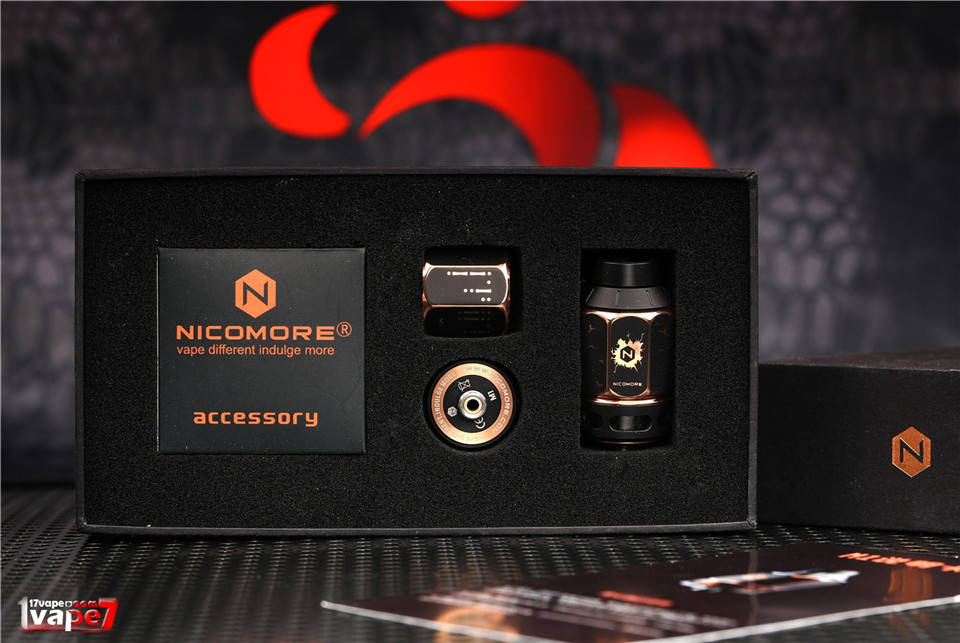 徒手装丝的高颜值电子烟产品-尼库科技 M1 RDA RDTA滴油雾化器使用