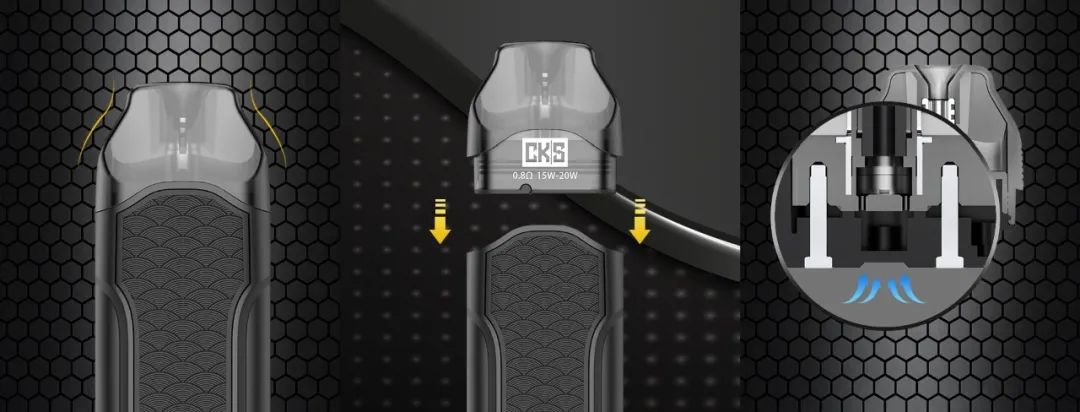 CKS弗拉克-注油式电子烟；搭配风神25 芯片；电镀技术将24K纯金附着在产品上！